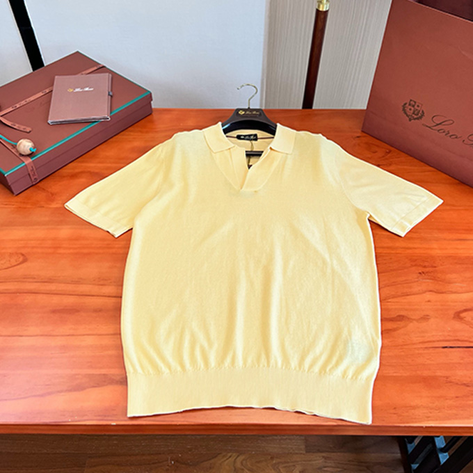 loro piana pure linen classic lapel collar long sleeve button down shirt